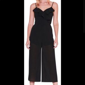 Black Window Sleeveless Romper/Jumpsuit